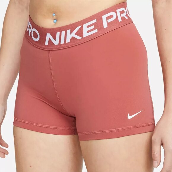 Nike Pants - Nike Pro Women's 3" Dri-FIT Training Shorts Canyon Rust CZ9857